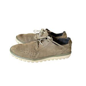Merrell Performance Footwear Downtown Lace Up Shoes Sneaker Olive Green Sz 8